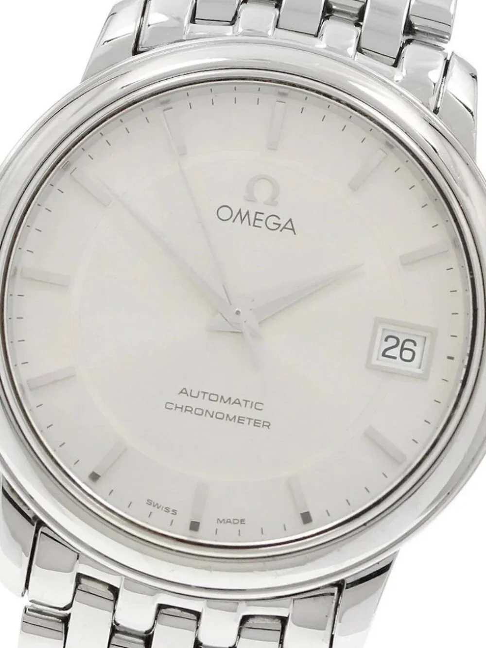 OMEGA De Ville Prestige 4500.31 Date Silver Dial Automatic Men's Watch_966141